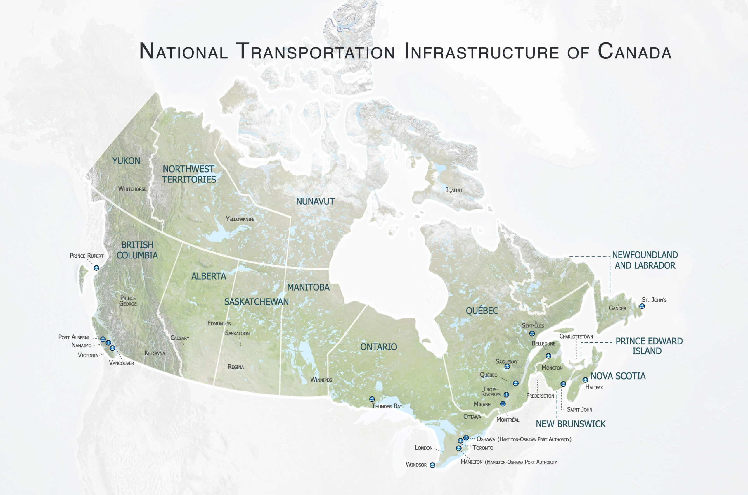 Interactive Canada Port Authorities scaled
