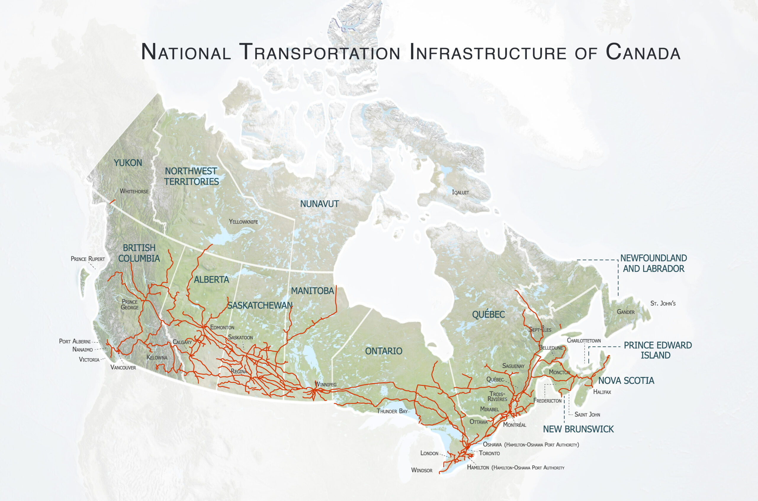 Interactive map National Railway Network scaled