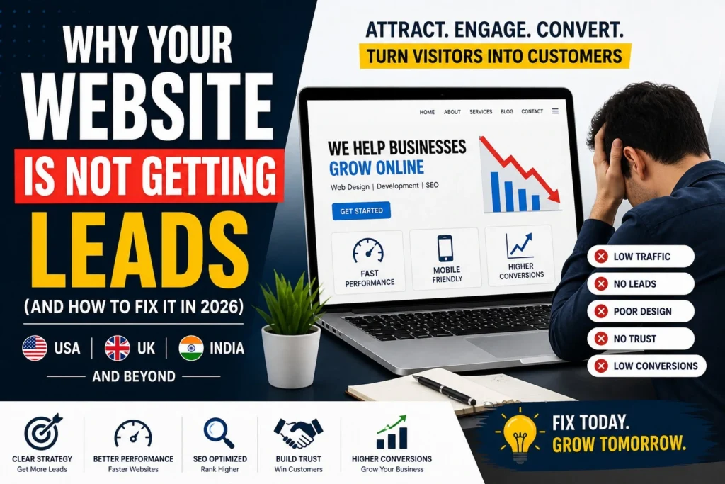 Why Your Website Is Not Getting Leads Webporters